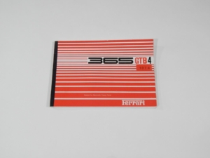 1974 Ferrari 365 GTB/4 Daytona Spare Parts Manual Handbook