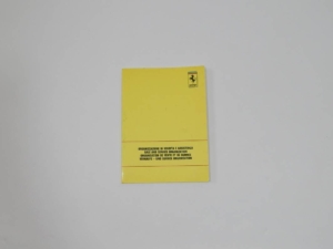 1990 Ferrari Dealer Directory F40 Mondial 348