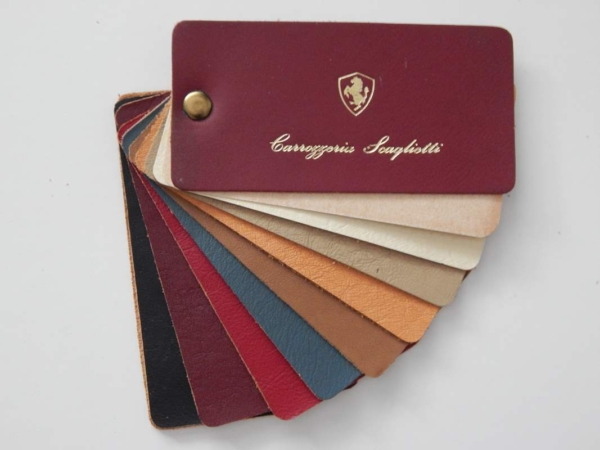 Ferrari Carrozzeria Scaglietti 1960/70s Leather Sample Swatch