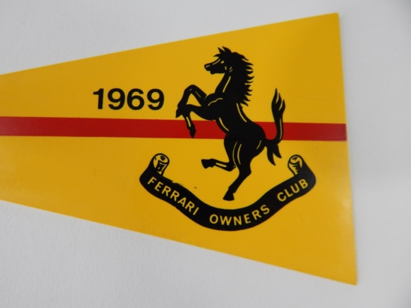1969 Ferrari Owner’s Club Pennant Dino 365