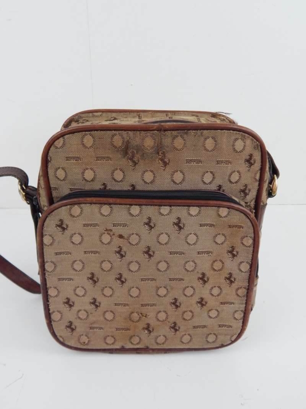 Ferrari 1970's Cavallino Small Travel Luggage Bag