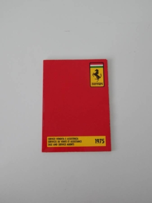 1975 Ferrari Dealer Directory 308 365 BB
