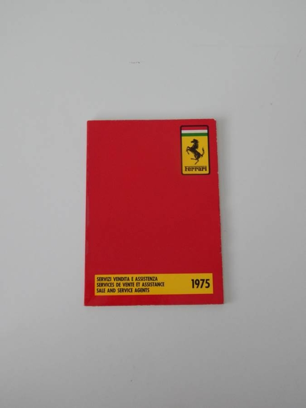 1975 Ferrari Dealer Directory 308 365 BB