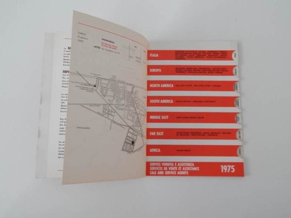 1975 Ferrari Dealer Directory 308 365 BB