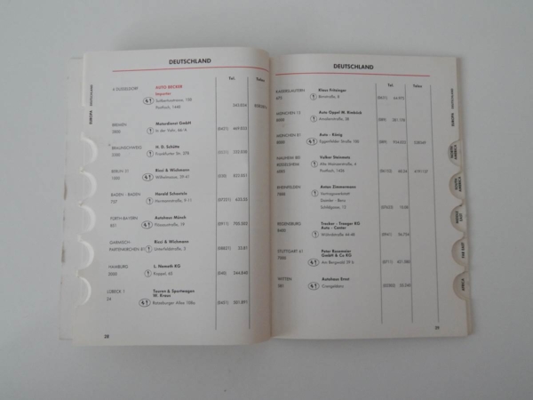1975 Ferrari Dealer Directory 308 365 BB