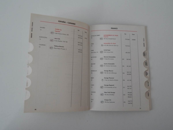 1975 Ferrari Dealer Directory 308 365 BB