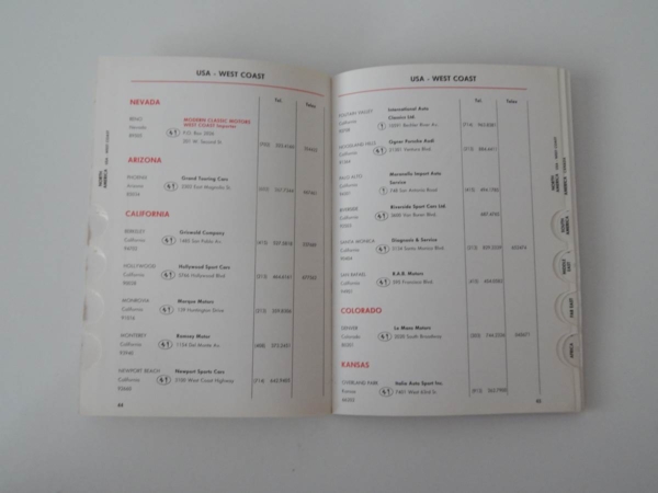 1975 Ferrari Dealer Directory 308 365 BB
