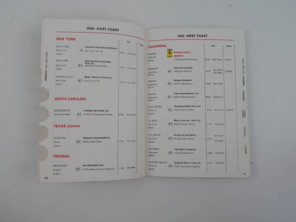 Ferrari 400 Complete Pouch & Manual Set