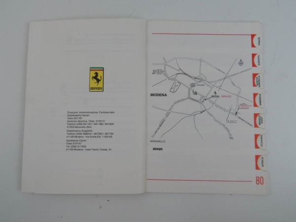 Ferrari 400 Complete Pouch & Manual Set