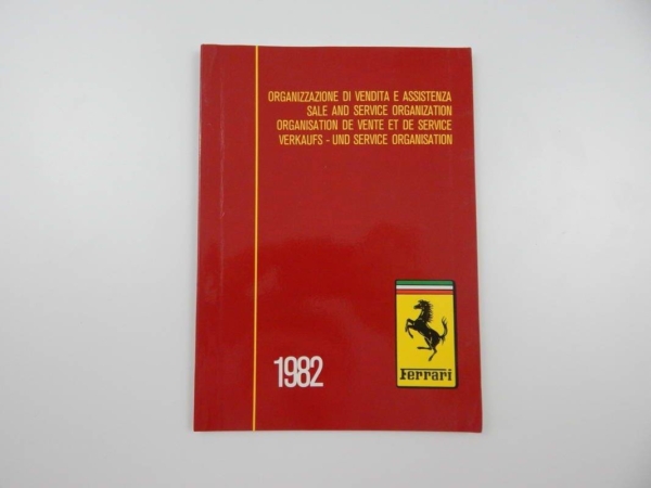 Ferrari 1982 Dealer Directory