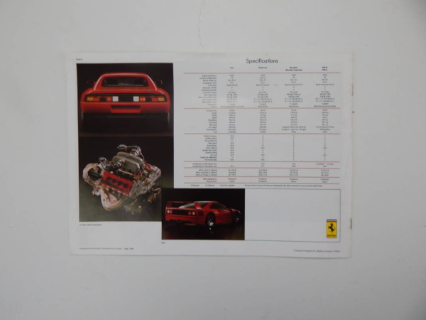 Ferrari 1984 UK Dealer Sales Brochure Documents