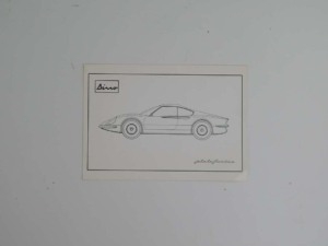 Ferrari 206 Dino Brochure Pamphlet