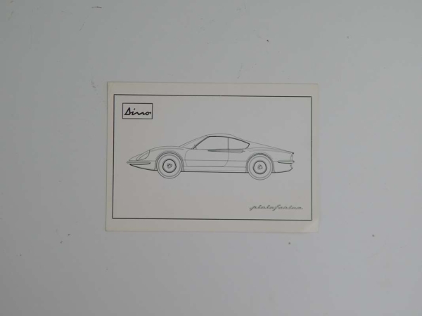 Ferrari 206 Dino Brochure Pamphlet