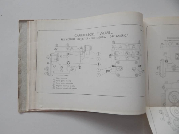 Ferrari 212 Inter 250 MM 340 Mexico 342 America Owner's Manual Handbook