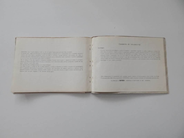 Ferrari 212 Inter 250 MM 340 Mexico 342 America Owner's Manual Handbook