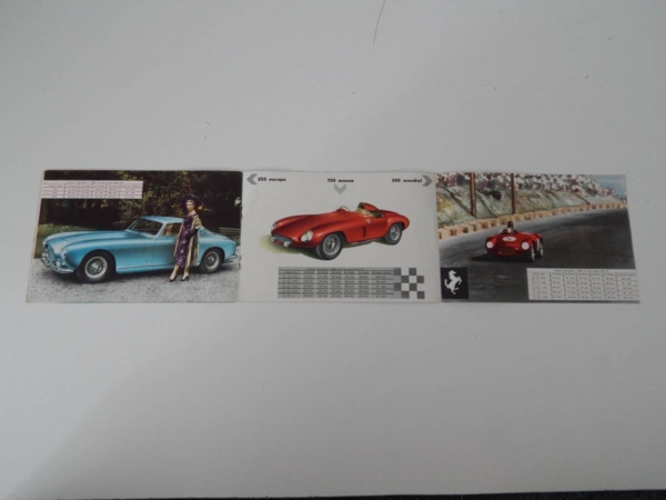 Ferrari 250 Europa 500 Mondial 750 Monza Sales Brochure