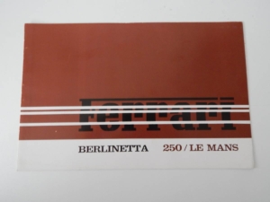 Ferrari 250 Le Mans (250 LM) Sales Brochure