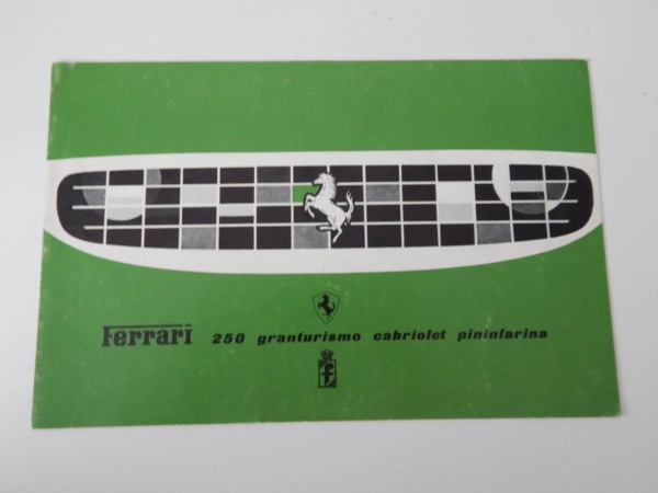 Ferrari 250 Granturismo Cabriolet Pininfarina (PF Cab) Sales Brochure