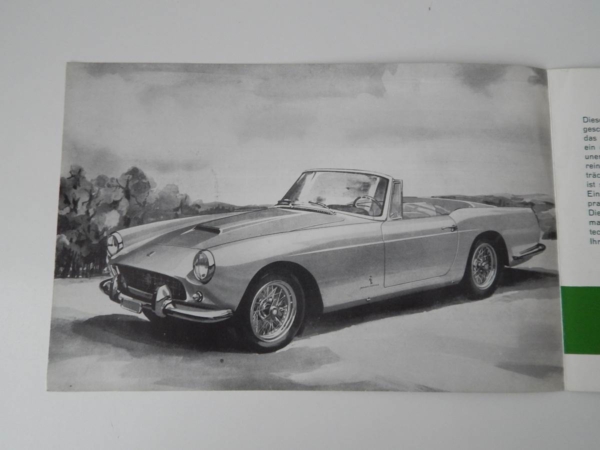 Ferrari 250 Granturismo Cabriolet Pininfarina (PF Cab) Sales Brochure