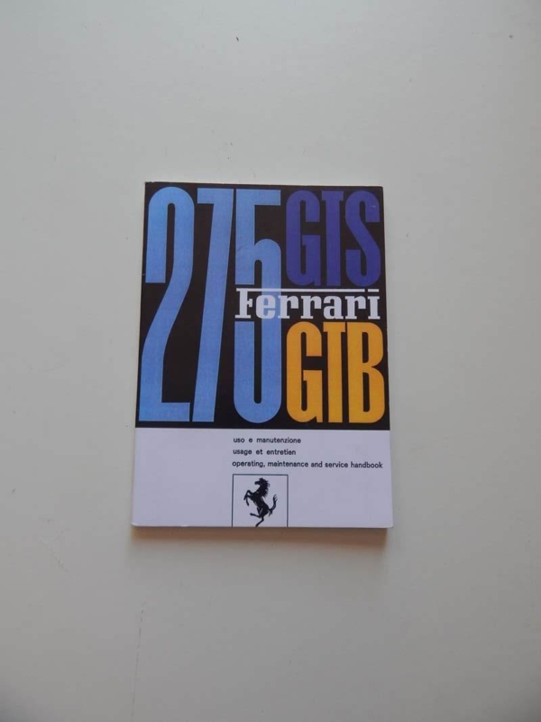 Ferrari 275 Owner's Manual (Reprint)