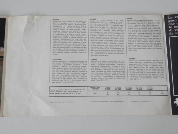 Ferrari 275 GTB/4 Sales Brochure