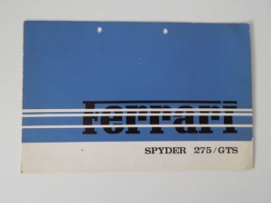 Ferrari 275 GTS Sales Brochure