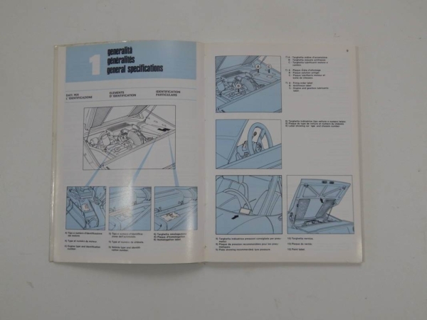 Ferrari 308 Euro Spec Quattrovalvole QV Owner's Manual
