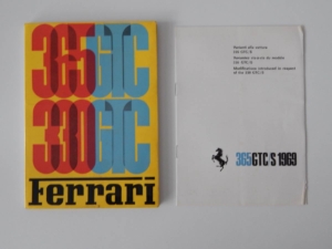 Ferrari 330/365 GTC Owner's Manual Handbook