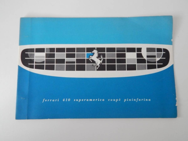 Ferrari 410 Superamerica Coupe Pininfarina (410 SA) Sales Brochure