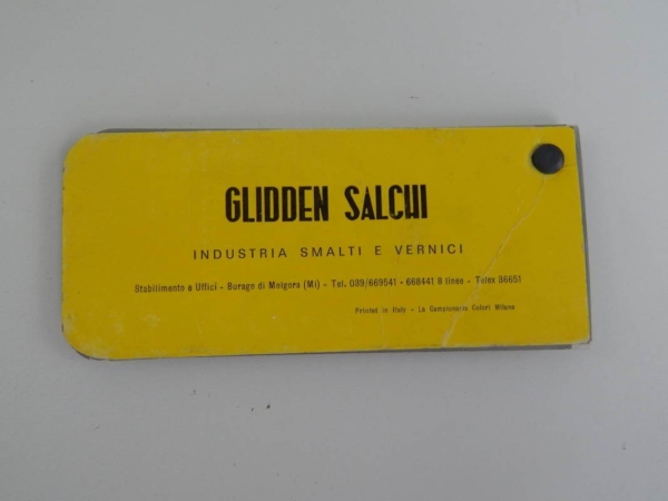 Ferrari Carrozzeria Scaglietti Paint Sample Swatch 1970s