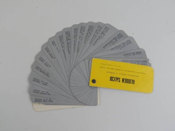 Ferrari Carrozzeria Scaglietti Paint Sample Swatch 1970s