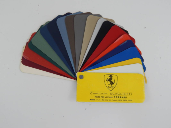 Ferrari Carrozzeria Scaglietti Paint Sample Swatch 1970s
