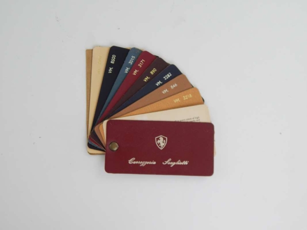 Ferrari 1960s Carrozzeria Scaglietti Leather Sample Swatch