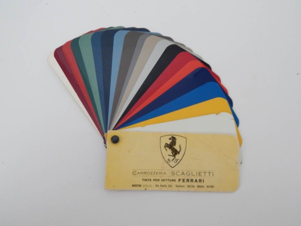 1960/70s Carrozzeria Scaglietti Paint Sample Swatch