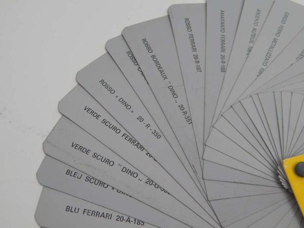 Ferrari 1960/70s Carrozzeria Scaglietti Paint Sample Swatch