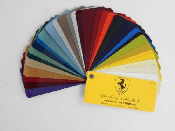 Ferrari 1960/70s Carrozzeria Scaglietti Paint Sample Swatch