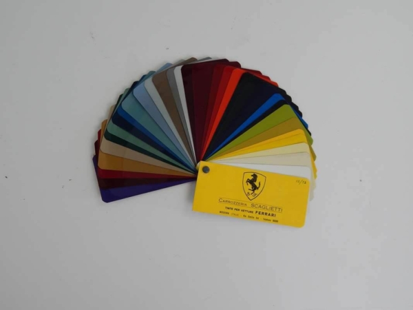 Ferrari 1960/70s Carrozzeria Scaglietti Paint Sample Swatch