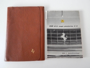 Ferrari 250 Pouch & Owners Manual