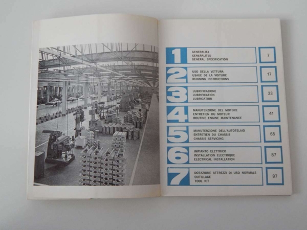 Ferrari 330/365 GTC Owner's Manual Handbook