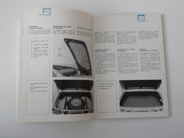 Ferrari 330/365 GTC Owner's Manual Handbook