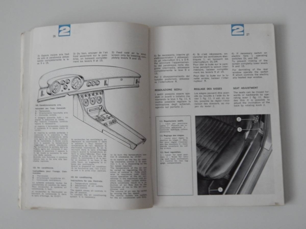 Ferrari 330 GTC Owner's & Parts Manual Handbook
