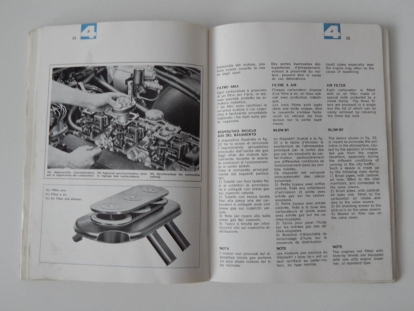 Ferrari 330 GTC Owner's & Parts Manual Handbook
