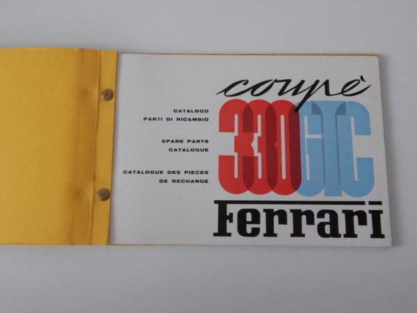 Ferrari 330 GTC Parts Manual