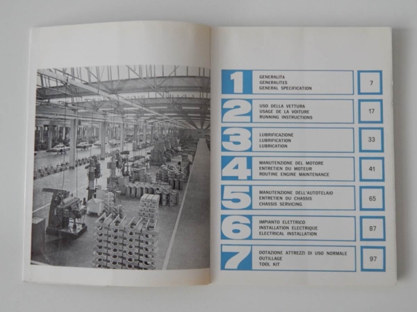 Ferrari 330/365 GTC Owner's Manual Handbook