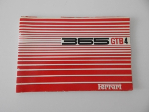 Ferrari 365 GTB/4 Daytona Parts Manual