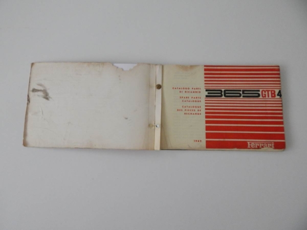 Ferrari 365 GTB/4 Daytona Parts Manual