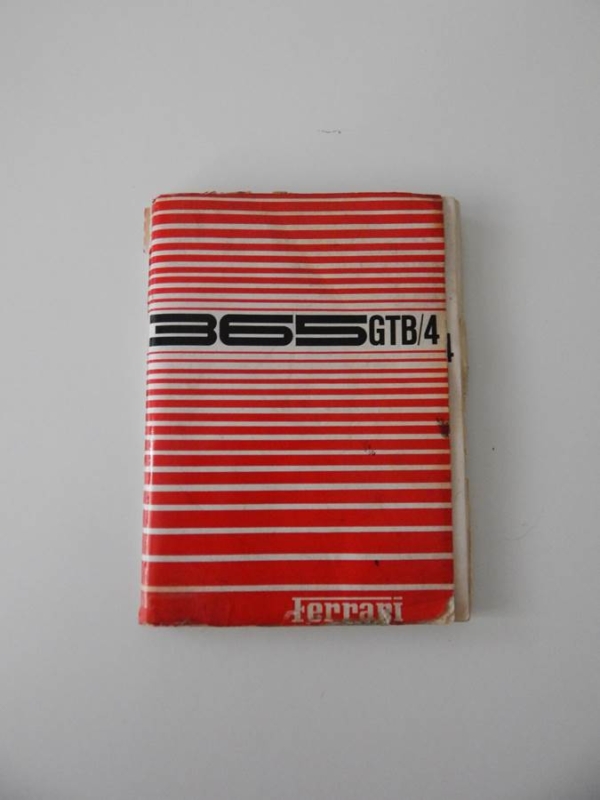 Ferrari 365 GTB/4 Daytona Owner’s Manual