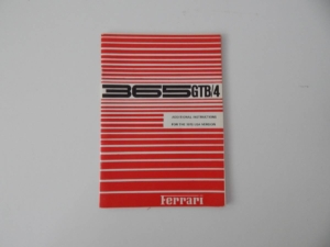 Ferrari 365 GTB/4 Daytona USA Additional Instructions Supplement Manual