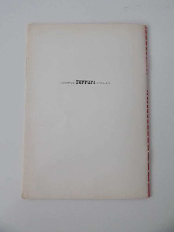 Ferrari 365 GTB/4 Daytona USA Additional Instructions Supplement Manual