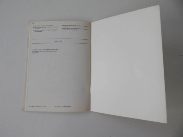 Ferrari 365 GTB/4 Daytona USA Additional Instructions Supplement Manual